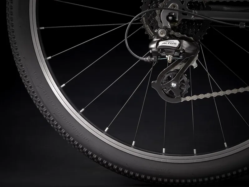 TREK Wahoo 26 Hybrid Kids Bike Lithium Grey and Radioactive Red-7